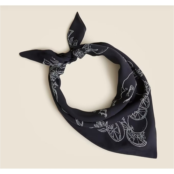 J. Crew Oversized Printed Silk Bandana - Picture 2 of 6